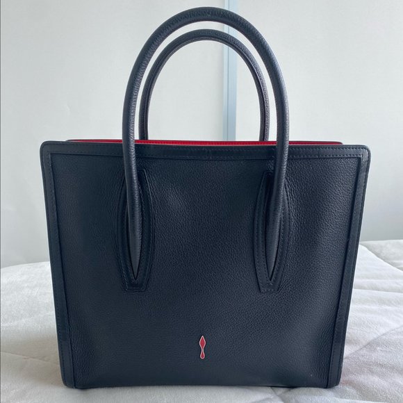 Christian Louboutin Black and Red Shoulder Bag - Picture 1 of 11